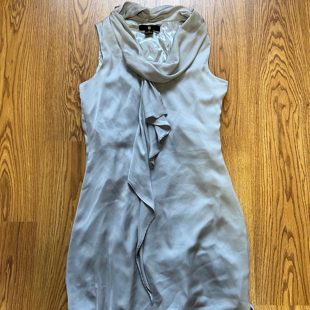 Silver Silky Dress